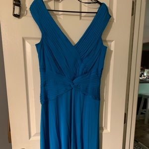 Plus size Bright royal blue cocktail dress